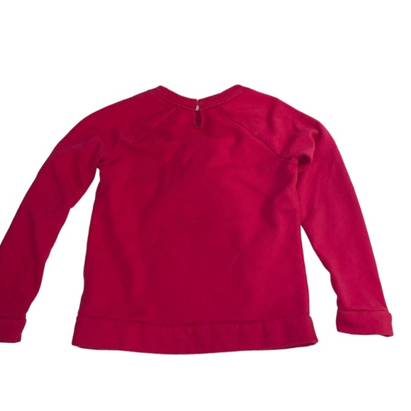 Lands End Medium (10~12) Red Girls Lightweight Sweatshirt - Picture 2 of 7